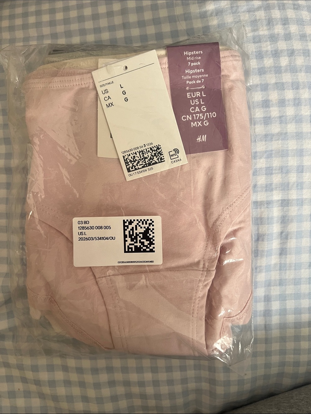 (UNOPENED) H&M Women’s Days of the Week Hipster Underwear - Size L